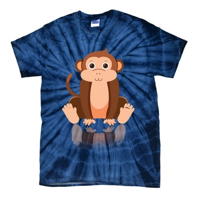 Funny Monkey Chimpanzee Ape Zoo Animal Lover Design Tie-Dye T-Shirt