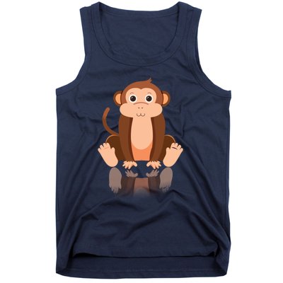 Funny Monkey Chimpanzee Ape Zoo Animal Lover Design Tank Top