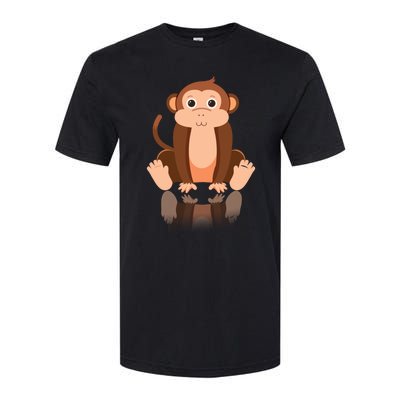 Funny Monkey Chimpanzee Ape Zoo Animal Lover Design Softstyle CVC T-Shirt