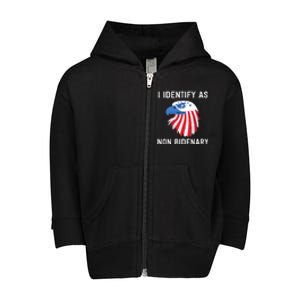 Funny MAGA Conservative Republican Anti Joe Biden Toddler Zip Fleece Hoodie