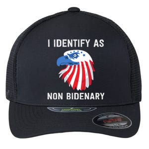 Funny MAGA Conservative Republican Anti Joe Biden Flexfit Unipanel Trucker Cap