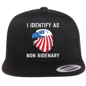 Funny MAGA Conservative Republican Anti Joe Biden Flat Bill Trucker Hat