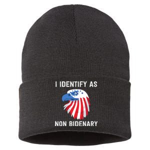 Funny MAGA Conservative Republican Anti Joe Biden Sustainable Knit Beanie