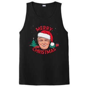 Funny Merry Christmas Trump Humorous Christmas Celebration PosiCharge Competitor Tank