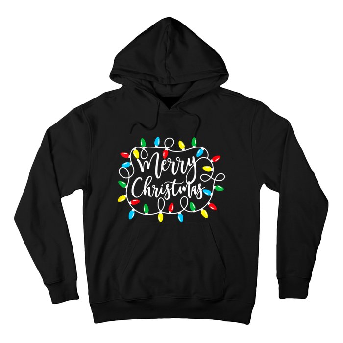 Funny Merry Christmas Lights Xmas Family Hoodie