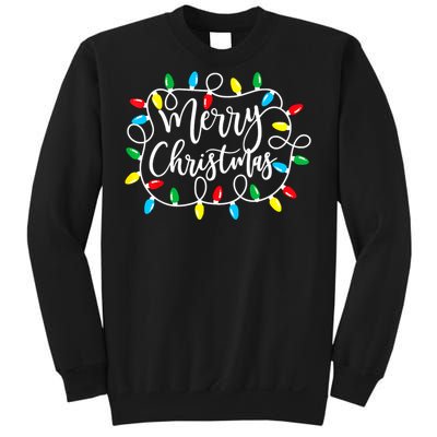 Funny Merry Christmas Lights Xmas Family Sweatshirt