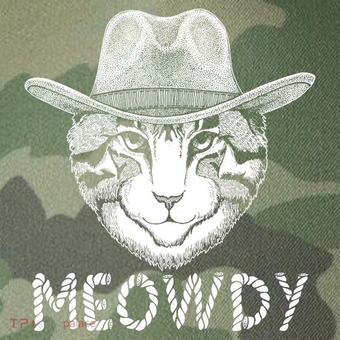 Funny Meowdy Cowboy Cat Legacy Tie Dye Trucker Hat