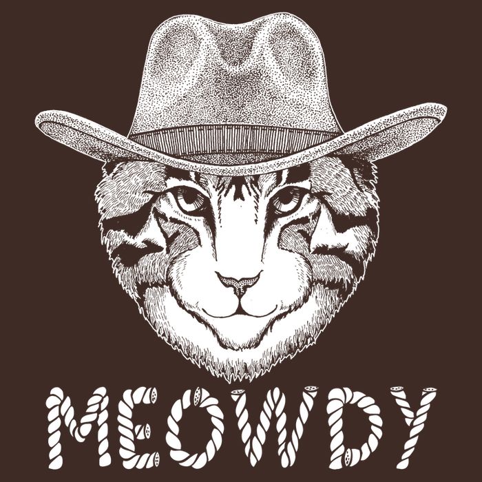 Funny Meowdy Cowboy Cat Cooling Performance Crew T-Shirt