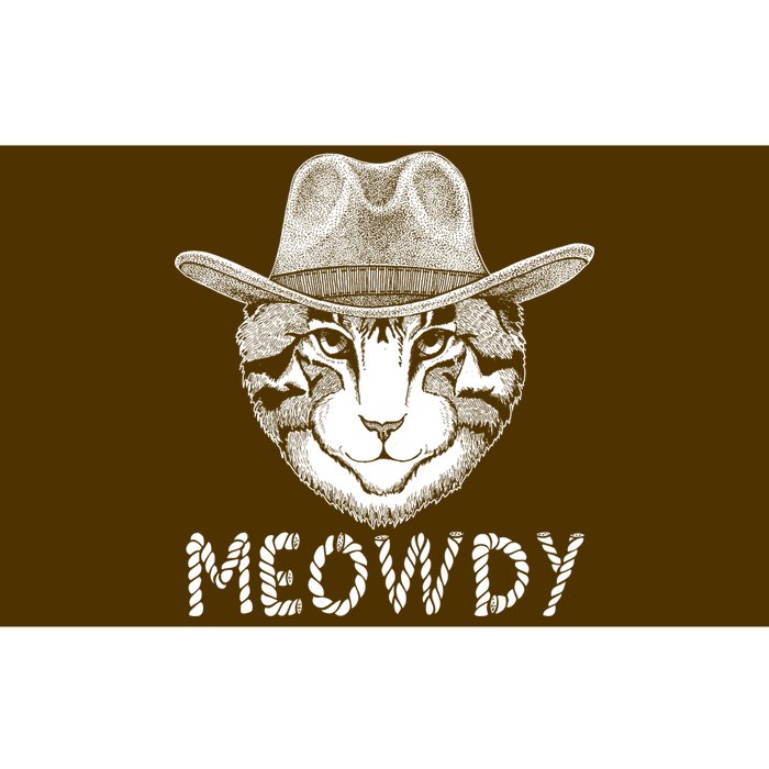 Funny Meowdy Cowboy Cat Bumper Sticker