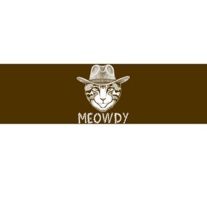 Funny Meowdy Cowboy Cat Bumper Sticker