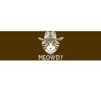 Funny Meowdy Cowboy Cat Bumper Sticker