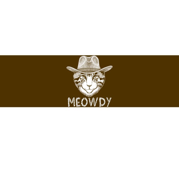 Funny Meowdy Cowboy Cat Bumper Sticker