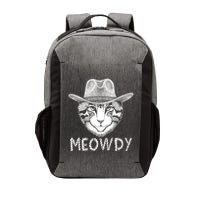 Funny Meowdy Cowboy Cat Vector Backpack