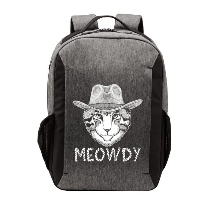 Funny Meowdy Cowboy Cat Vector Backpack