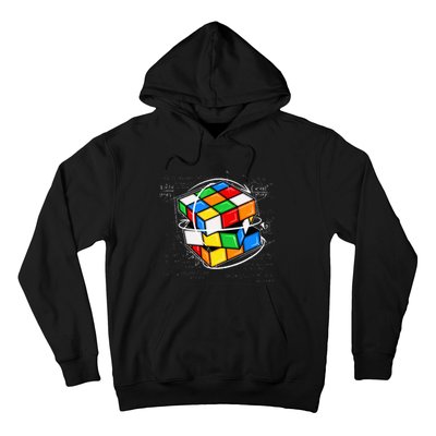 Funny Math Cuber Speed Cubing Puzzle Lover Cube Hoodie