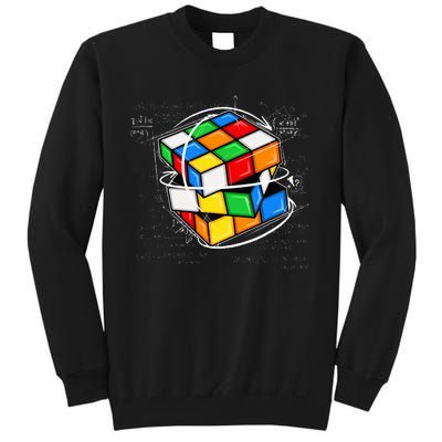 Funny Math Cuber Speed Cubing Puzzle Lover Cube Sweatshirt