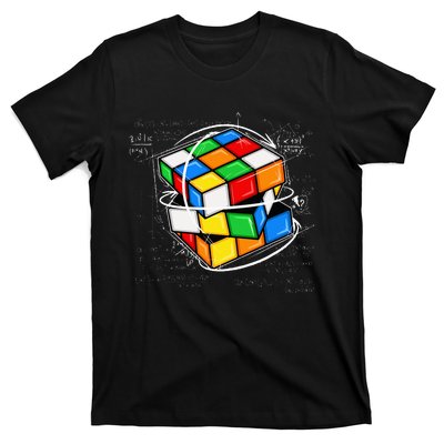 Funny Math Cuber Speed Cubing Puzzle Lover Cube T-Shirt