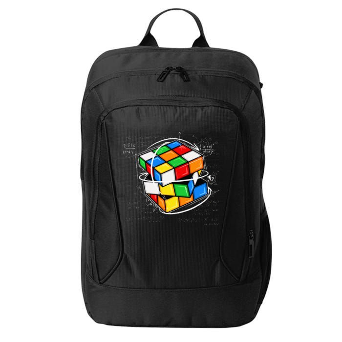 Funny Math Cuber Speed Cubing Puzzle Lover Cube City Backpack