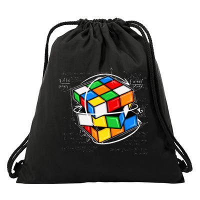 Funny Math Cuber Speed Cubing Puzzle Lover Cube Drawstring Bag