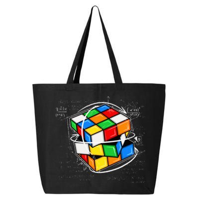 Funny Math Cuber Speed Cubing Puzzle Lover Cube 25L Jumbo Tote