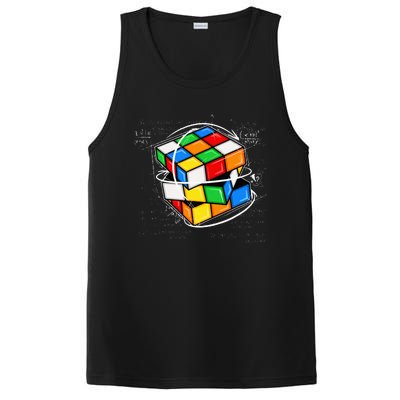 Funny Math Cuber Speed Cubing Puzzle Lover Cube PosiCharge Competitor Tank