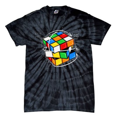 Funny Math Cuber Speed Cubing Puzzle Lover Cube Tie-Dye T-Shirt