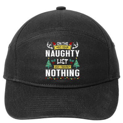 Funny MidYear Christmas In July Beach Summer Christmas 7-Panel Snapback Hat