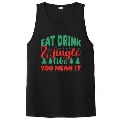 Family Matching Christmas Eat Jingle Like You Mean It Gift PosiCharge Competitor Tank