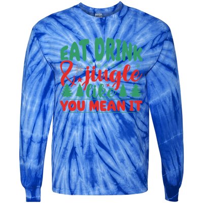 Family Matching Christmas Eat Jingle Like You Mean It Gift Tie-Dye Long Sleeve Shirt