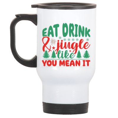 Family Matching Christmas Eat Jingle Like You Mean It Gift Stainless Steel Travel Mug