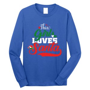 Family Matching Christmas This Loves Santa Funny Quotes Meaningful Gift Long Sleeve Shirt