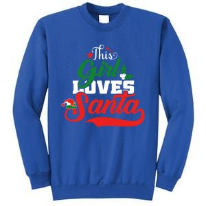 Family Matching Christmas This Loves Santa Funny Quotes Meaningful Gift Sweatshirt