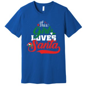 Family Matching Christmas This Loves Santa Funny Quotes Meaningful Gift Premium T-Shirt