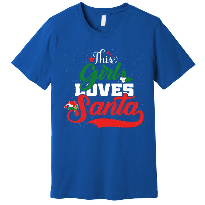 Family Matching Christmas This Loves Santa Funny Quotes Meaningful Gift Premium T-Shirt