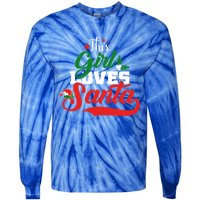 Family Matching Christmas This Loves Santa Funny Quotes Meaningful Gift Tie-Dye Long Sleeve Shirt