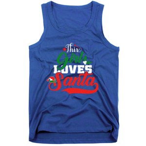 Family Matching Christmas This Loves Santa Funny Quotes Meaningful Gift Tank Top