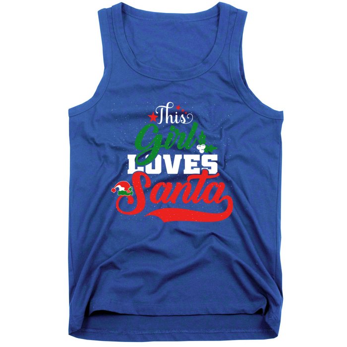 Family Matching Christmas This Loves Santa Funny Quotes Meaningful Gift Tank Top