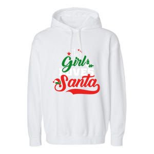 Family Matching Christmas This Loves Santa Funny Quotes Meaningful Gift Garment-Dyed Fleece Hoodie