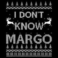 Funny Matching Couple I Dont Know Margo Ugly Christmas Flatbill Hat