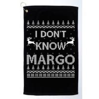 Funny Matching Couple I Dont Know Margo Ugly Christmas Golf Towel