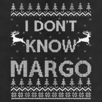 Funny Matching Couple I Dont Know Margo Ugly Christmas Golf Towel