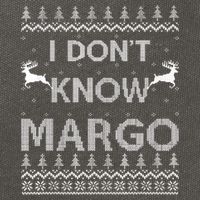 Funny Matching Couple I Dont Know Margo Ugly Christmas Cotton Canvas Backpack
