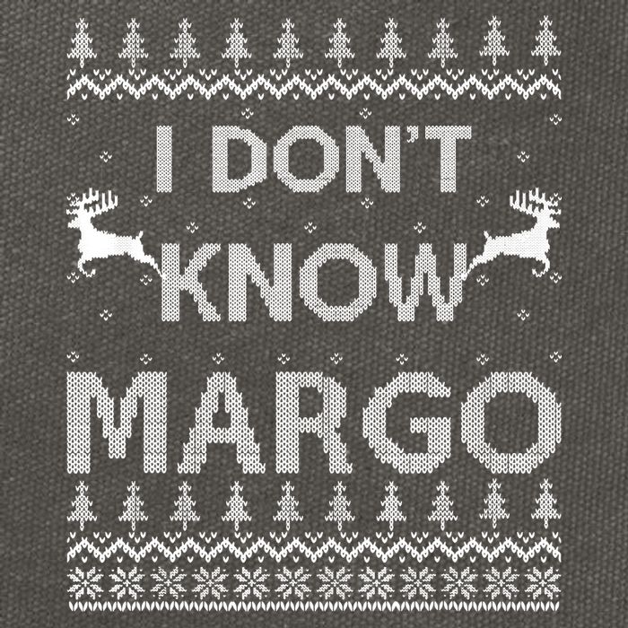 Funny Matching Couple I Dont Know Margo Ugly Christmas Cotton Canvas Backpack