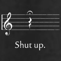 Funny Music Cute Gift Shut Up Quarter Rest And Fermata Adult Drive Performance Visor
