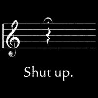 Funny Music Cute Gift Shut Up Quarter Rest And Fermata 16 in Basic Backpack