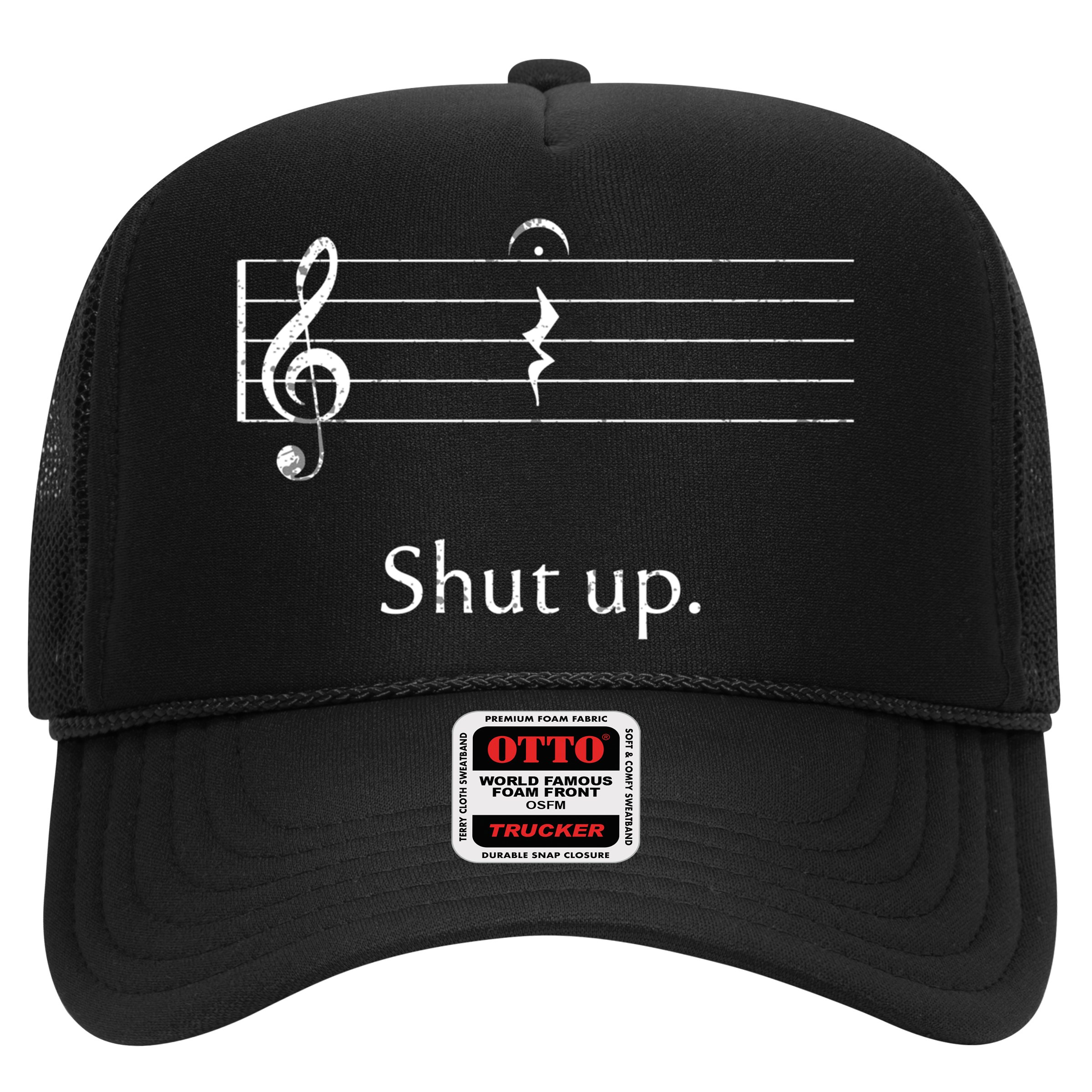 Funny Music Cute Gift Shut Up Quarter Rest And Fermata Hat