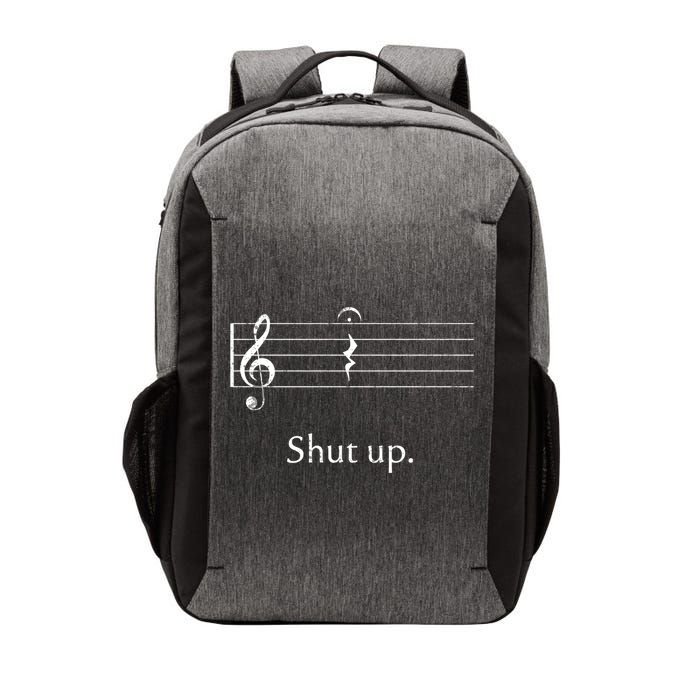 Funny Music Cute Gift Shut Up Quarter Rest And Fermata Vector Backpack