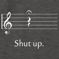 Funny Music Cute Gift Shut Up Quarter Rest And Fermata Vector Backpack