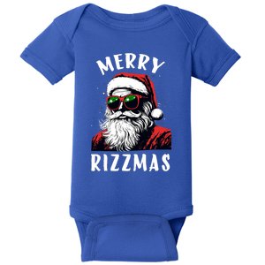 Funny Merry Christmas Rizz Santa Claus Charisma Cool Baby Bodysuit