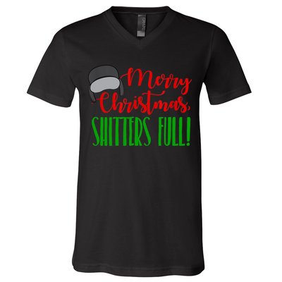 Funny Merry Christmas Quote Shitters Full Ts Mens V-Neck T-Shirt